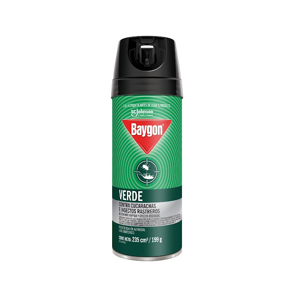 Baygon Verde Cucarachas e Insectos Rastreros 235ml