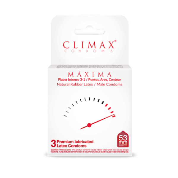 Climax Preservativo Máxima x 3 Unidades