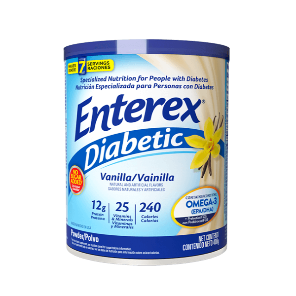 Enterex Diabetic Alimento En Polvo Vainilla 400g