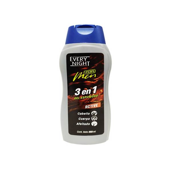 Every Night Gel Espumoso For Men Active 3 En 1 350ml