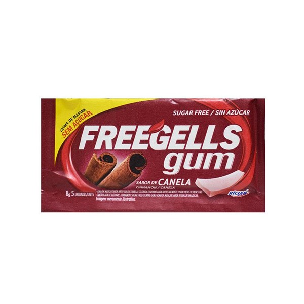 Freegells Chicles Gum Canela 8g