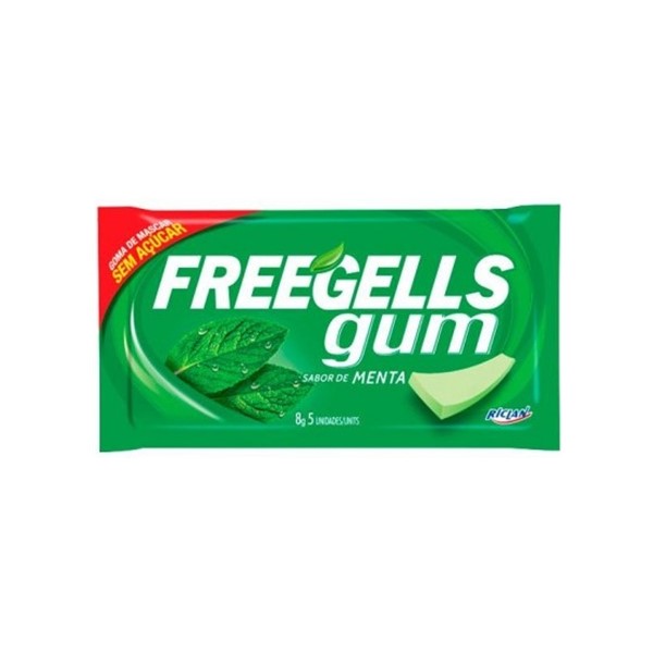 Freegells Chicles Gum Menta Verde 8g