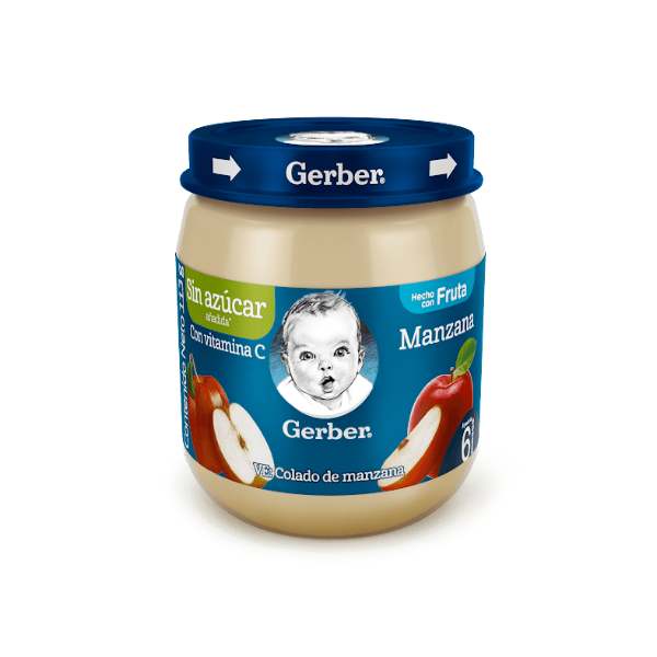 Gerber Compota De Manzana Sin Azúcar 113g