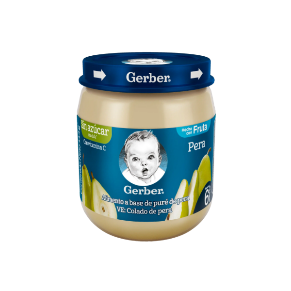 Gerber Compota De Pera Sin Azúcar 113g