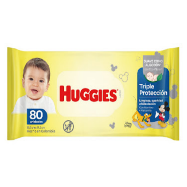 Huggies Toallas Húmedas Con Manzanilla X 80 Unidades