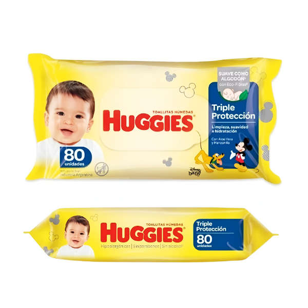 Huggies Toallas Húmedas Con Manzanilla X 80 Unidades - Imagen 2