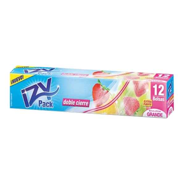 Izy-Pack Bolsas Grandes Doble Cierre X 12 Unidades