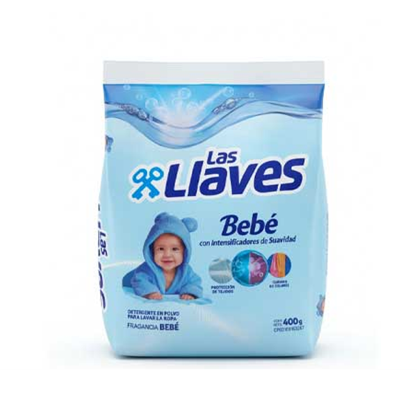 Las Llaves Detergente En Polvo Bebé 400g