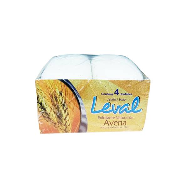 Leval Set de 4 Piezas Jabón Avena 600g