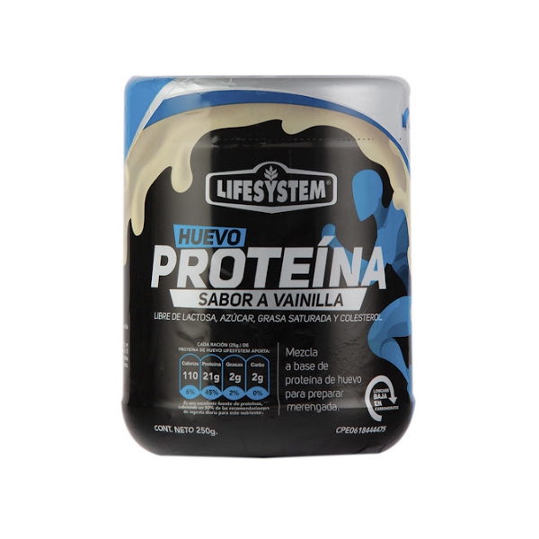 Lifesystem Proteína Huevo Vainilla Alimento En Polvo 250g