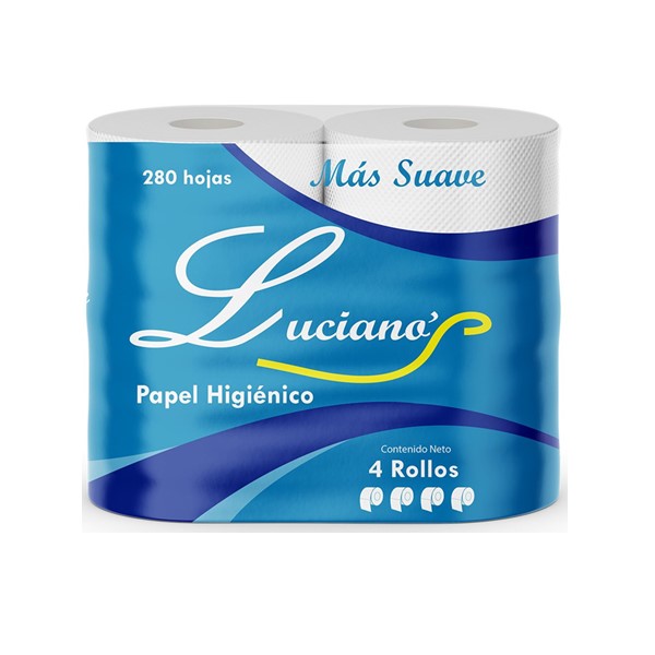 Luciano´S Papel Higiénico 280 Hojas X 4 Unidades