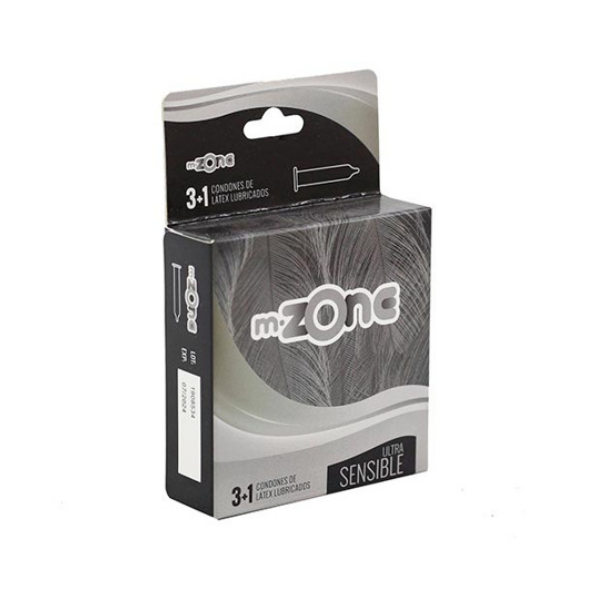 M-Zone Preservativo Sensible x 4 Unidades