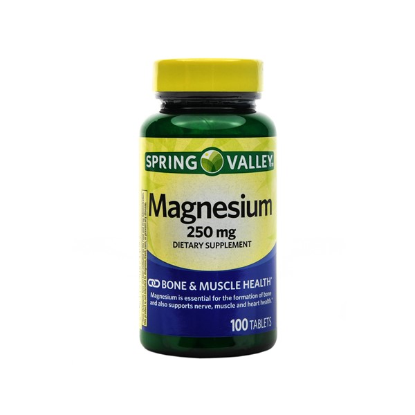 Magnesium Magnesio 250mg x 100 Tabletas - Spring Valley