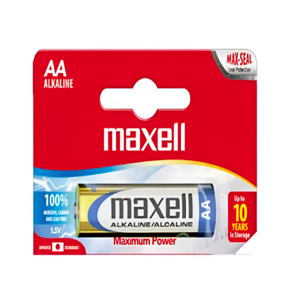 Maxell Pila Alkalina AA 1.5V 10 Years 1 Unidad