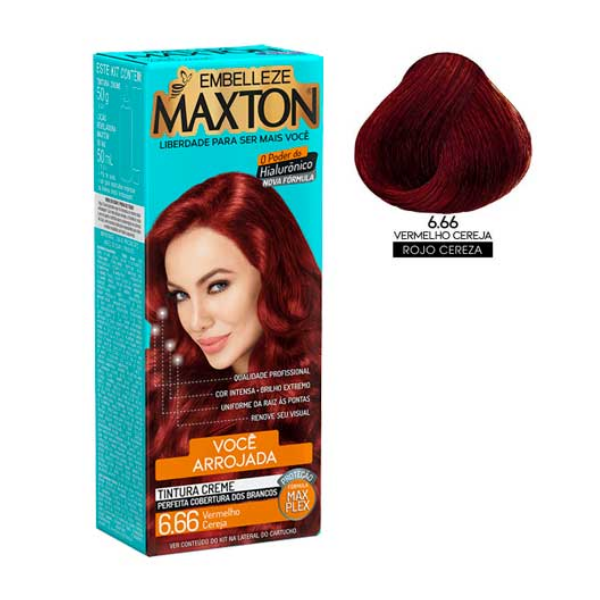 Maxton Tinte Kit 6.66 Rojo Cereza 50ml