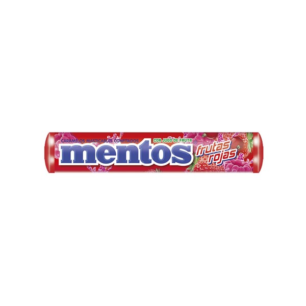 Mentos Caramelos Masticables Frutas Rojas 29.5g