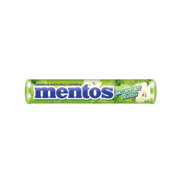Mentos Caramelos Masticables Manzana Verde 29.5g