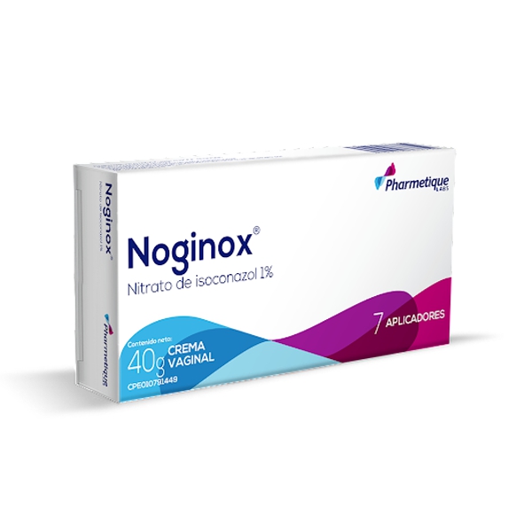 Noginox Nitrato De Isoconazol 1% Crema Vaginal x 40g 7 Aplicadores- Pharmetique
