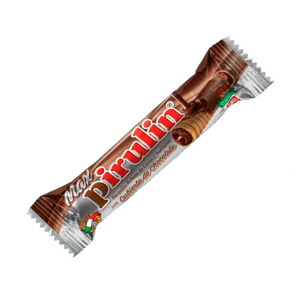 Pirulin Max Barquilla Rellena Cubierta De Chocolate Y Avellana 34g