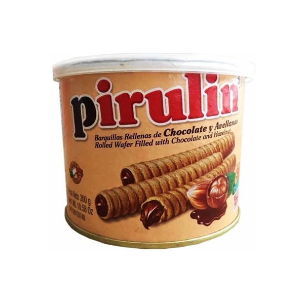 Pirulin Barquillas Rellenas Chocolate Y Avellana 300g