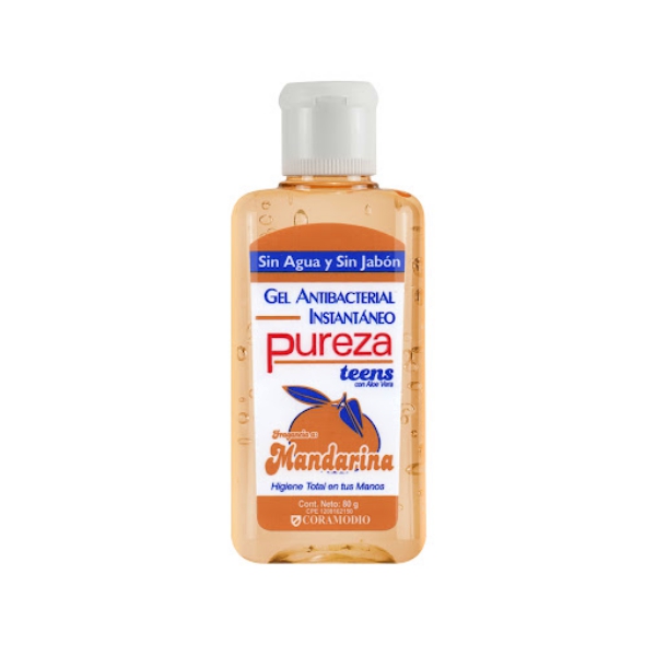 Pureza Gel Antibacterial Mandarina 80g