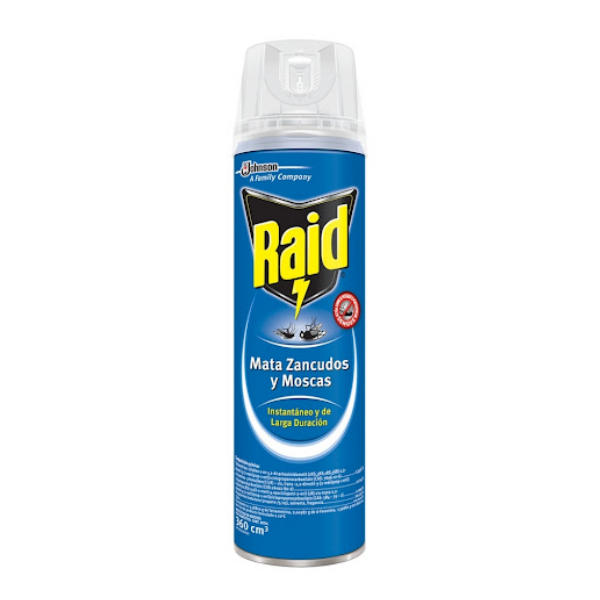 Raid Mata Zancudos Y Moscas 360ml