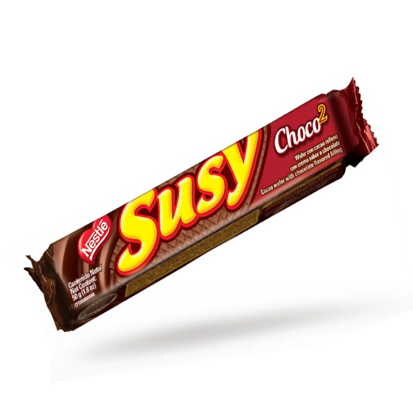 SUSY® Choco2 Wafer Cacao Relleno Crema Sabor A Chocolate 50 g