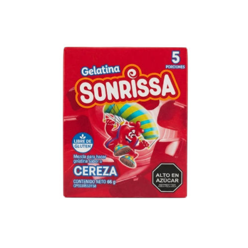 Sonrissa Gelatina Sabor Cereza 66g