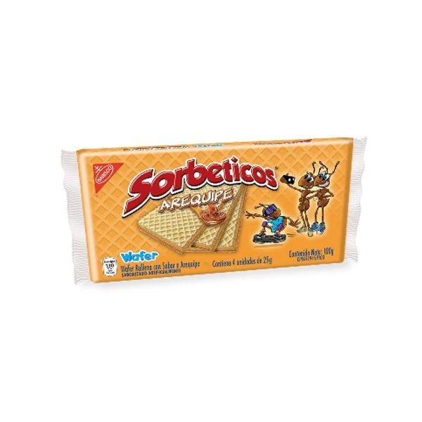 Sorbeticos Galletas Sabor a Arequipe 100g