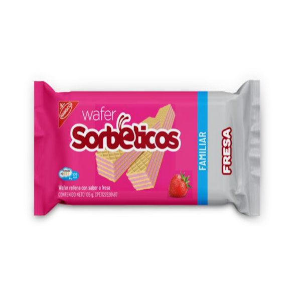 Sorbeticos Galletas Sabor a Fresa 25g