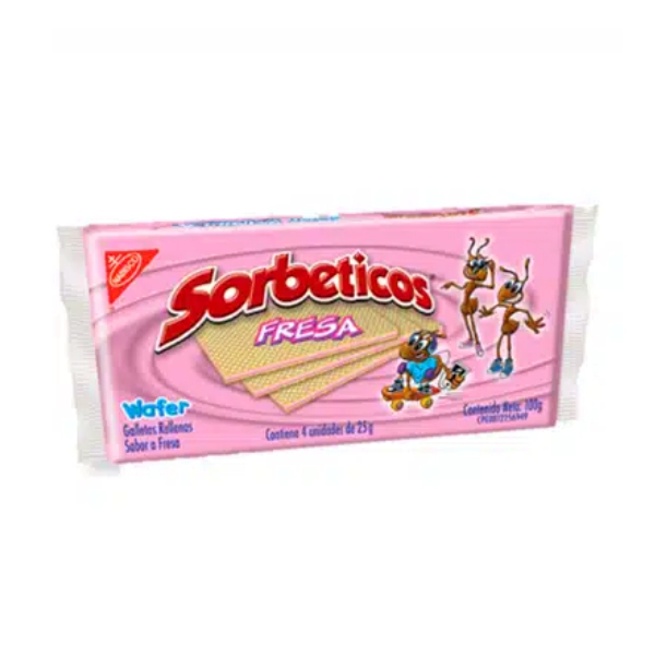 Sorbeticos Galletas Sabor a Fresa 25g - Imagen 2