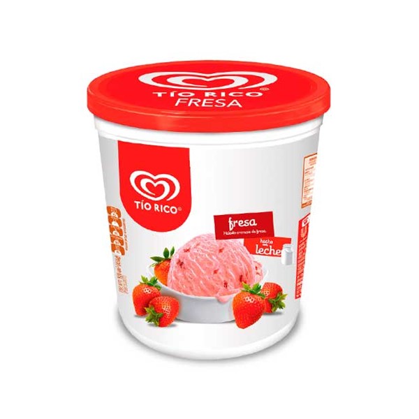 Tío Rico Helado Fresa 850ml