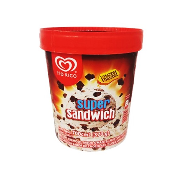 Tío Rico Helado Super Sandwich 700ml