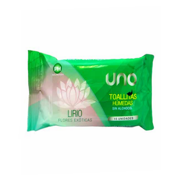 Uno Toallas Húmedas Lirio X 15 Unidades