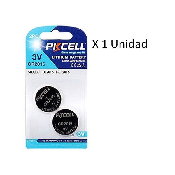 Pkcell Pila CR2016 - 3V X 1 Unidad