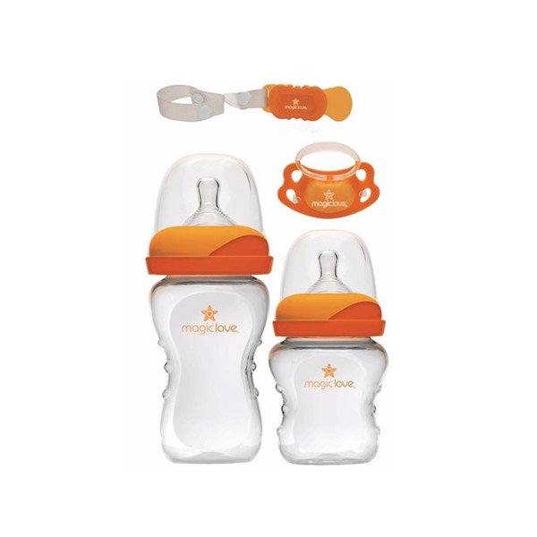 Magic-Love Set De Regalo Teteros Naranja RN 8600R