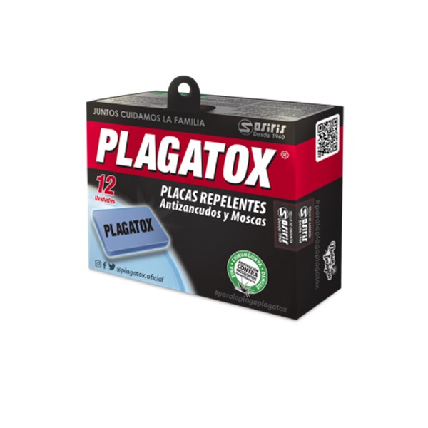 Plagatox Placas Repelentes x 12 Unidades