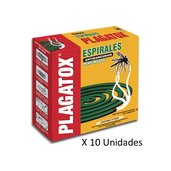 Plagatox Espirales Antizancudos x 10 Unidades