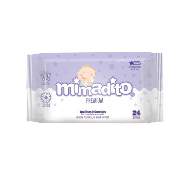 Mimadito Toallas Húmedas Premium x 24 Unidades