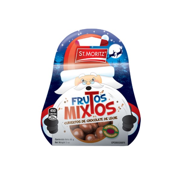 St.Moritz Frutos Mixtos Cubierto De Chocolate 85g