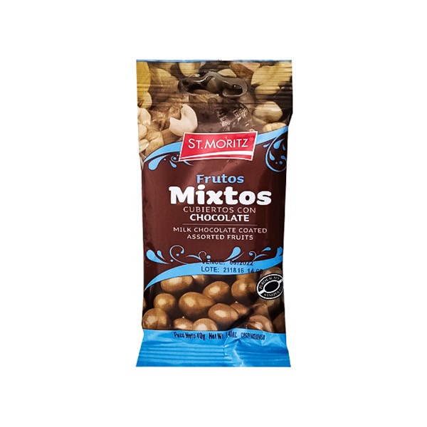 St.Moritz Frutos Mixtos Cubierto De Chocolate 40g