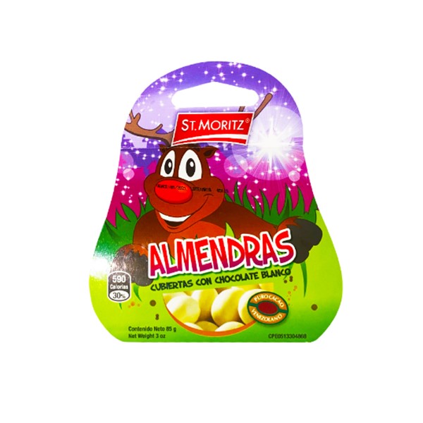 St.Moritz Almendras Cubiertas De Chocolate Blanco 85g