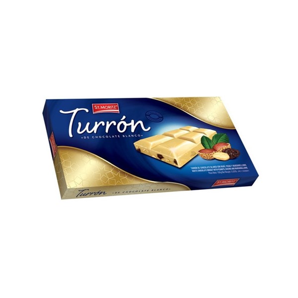 St.Moritz Turron Chocolate Blanco 100g