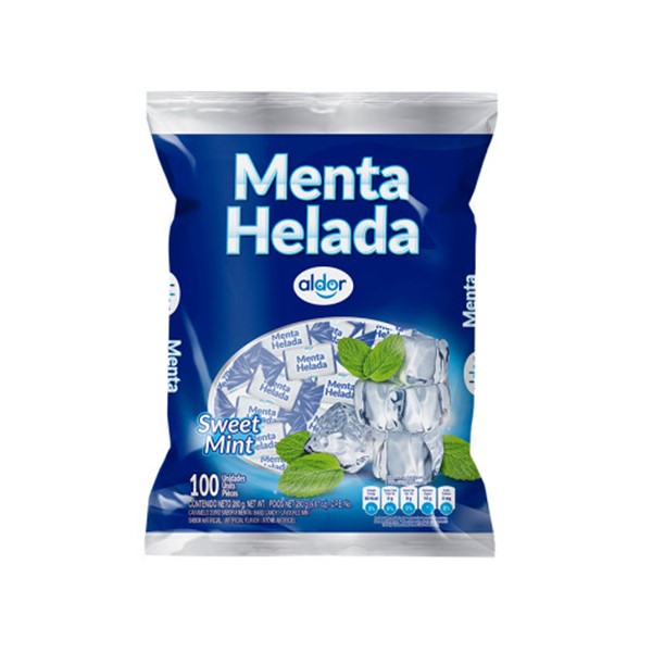 Aldor Menta Helada Caramelos x 100 Unidades