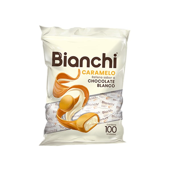 Bianchi Caramelos Rellenos De Chocolate Blanco x 100 Unidades