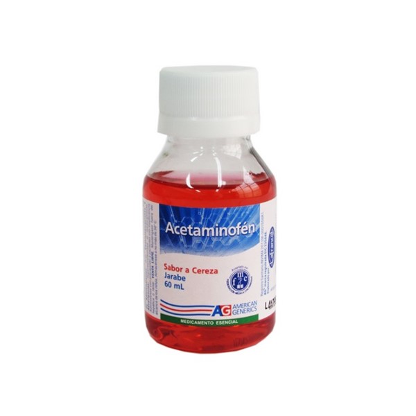 Acetaminofén Jarabe Pediátrico 150mg/5ml x 60ml - AG
