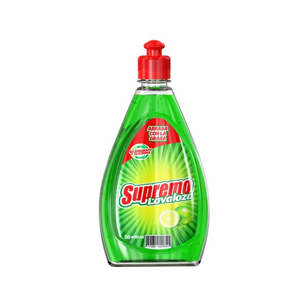 Supremo Lavaloza Líquido Limón 400ml