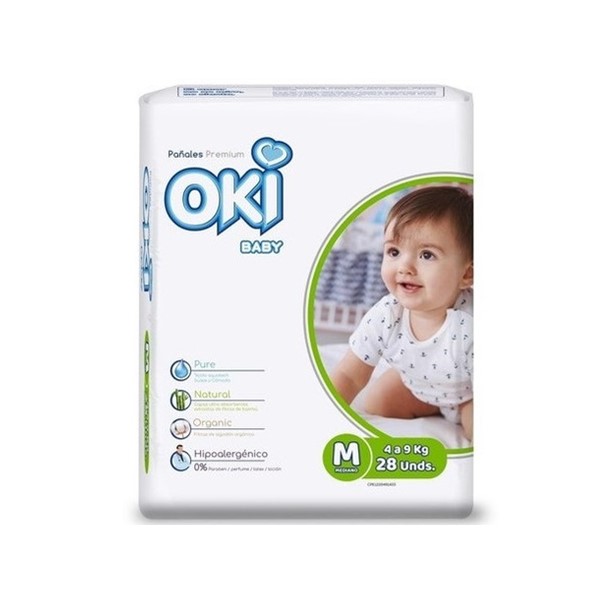 Oki Baby Pañal Talla M x 28 Unidades