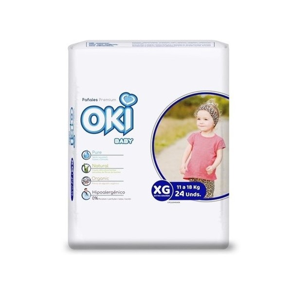 Oki Baby Pañal Talla XG x 24 Unidades