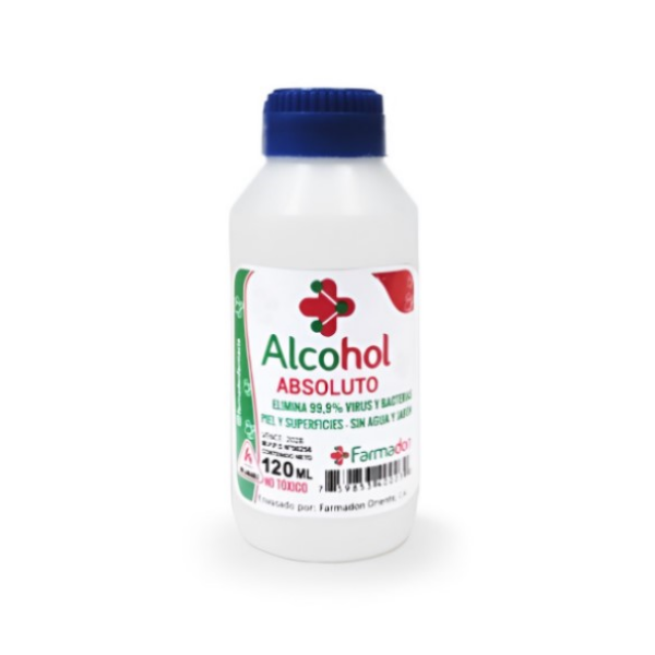 Alcohol Absoluto 120ml - Farmadon